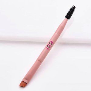 Duo Angled Eyebrow Brush + Spoolie Brush